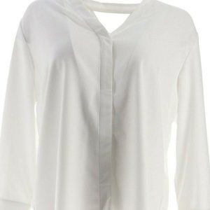 WOMEN'S SIZE 14 Elizabeth & Clarke WHITE BLOUSE